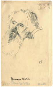 Porträt von Hermann Bahr 1863-1934, ca. 1904