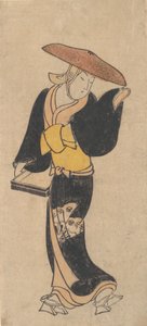 Der Schauspieler Sanjo Kantaro als wandernde buddhistische Nonne, ca. 1715 von Kondo Kiyoharu