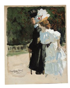 Ein Paar auf der Promenade