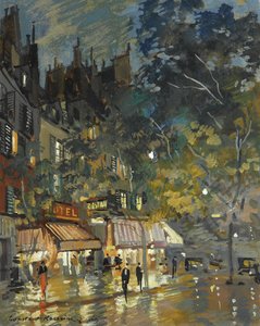 Café in Paris bei Nacht, 1936