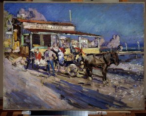 Gurzuf (Krim) von Konstantin Alekseevich Korovin
