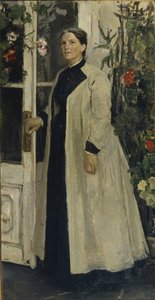 Porträt von Olga Pavlovna Orlova 1838-1926 von Konstantin Alekseevich Korovin