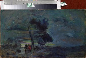 Bühnenbildentwurf für das Theaterstück "Der König von Judäa" von Großherzog Konstantin Konstantinovich Romanov, Musik von Alexander Glazunov von Konstantin Alekseevich Korovin