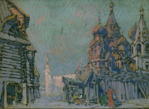 Bühnenbild für die Oper Chowanschtschina von M. Mussorgsky, 1911