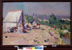 Ein Picknick von Konstantin Alekseevich Korovin