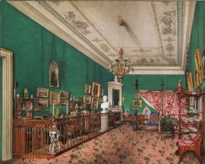 Interieurs des Winterpalastes. Das Schlafzimmer der Großfürstin Maria Nikolajewna, 1837