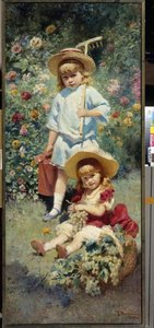 Porträts der Kinder des Künstlers von Konstantin Egorovich Makovsky