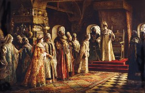 Zar Alexei Michailowitsch wählt eine Braut, 1886