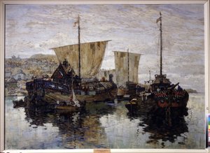 Boote. Großes Nowgorod