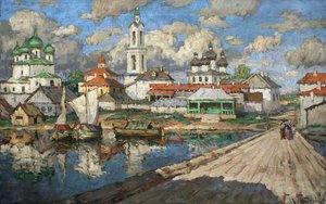 Ansicht einer alten Stadt, 1919