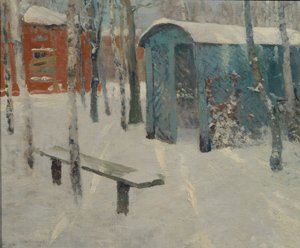 Früher Schnee von Konstantin Konstantinovich Pervukhin