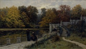 Der Lazienki-Park, 1886 von Konstantin Yakovlevich Kryzhitsky