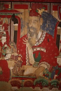 Byeonseong, der sechste König der Hölle (Detail), 1798 von Korean School