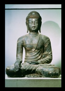 Sitzender Sakyamuni Buddha aus Chungung-ni von Korean School