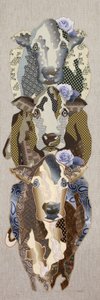 Florale Kuh Collage von Kostyantin Malginov