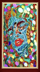 Lebendiges Mosaikgesicht von Kostyantin Malginov