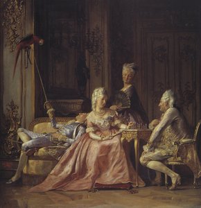 Szene vom Hof von Christian VII