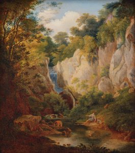 Landschaft mit Schlucht