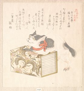 Frühlingsregen Sammlung, Bd. 1: „Bücher aus der Kanazawa-Bibliothek“ und „Fremde Katze des Shōmyōji-Tempels“, aus der Serie Geschichte von Kamakura von Kubo Shunman