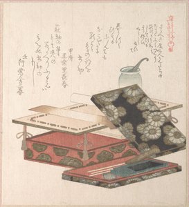 Tisch und Schreibgarnitur von Kubo Shunman