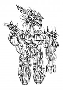 Gepanzerter Alien-Krieger