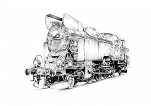Klassische Dampflokomotive