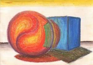 Buntes geometrisches Stillleben von Kulik