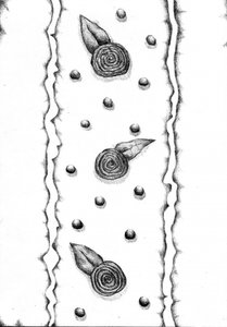 Zartes Botanisches Muster