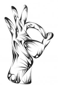 Fließende OK-Hand