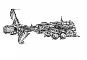Futuristisches Raumfahrzeug-Design