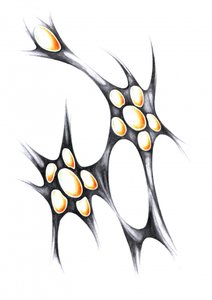 Leuchtende Organische Formen