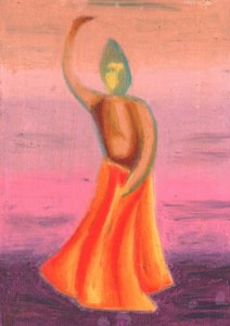 Spiritueller Sonnenuntergangstanz