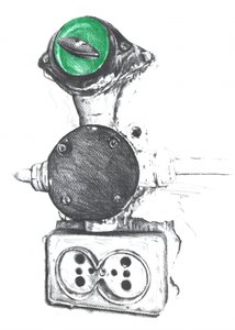 Steampunk-Alien-Gerät