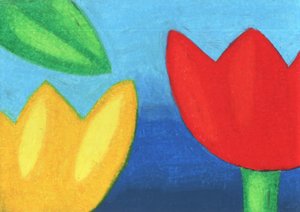 Lebhaftes florales Abstrakt