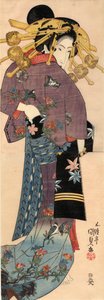 Eine stehende Bijin, ca. 1820