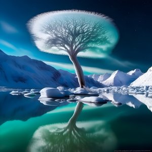 Eine preisgekrönte Fotografie eines atemberaubenden natürlich gewonnenen Landschaftsbildes