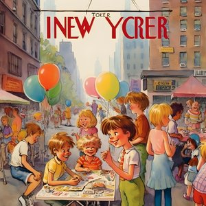 farbenfrohes New Yorker Cover