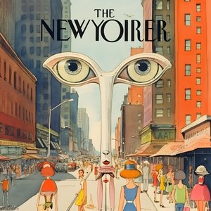farbenfrohes New Yorker Cover