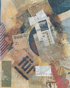 Merz 94 Grunfleck, 1920 von Kurt Schwitters