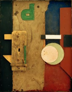 Merzbild P rosa von Kurt Schwitters