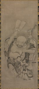 Hotei mit daoistischen Unsterblichen: Hotei von Kyūseki Tomonobu