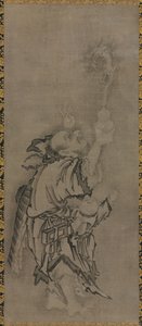 Hotei mit daoistischen Unsterblichen: Unsterblicher mit Kürbis und Drache, ca. 1575-1600 von Kyūseki Tomonobu