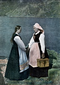 Postfrau, Sognafjorden, Norwegen, ca. 1890 von L Boulanger