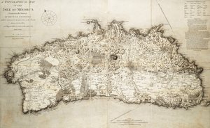 Karte von Menorca