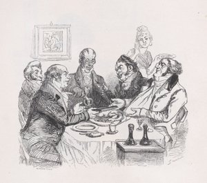Lob des Huhns aus den Gesammelten Werken von Béranger, 1836 von Lacoste