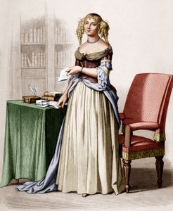 Porträt der Marquise de Sevigne (Stich)