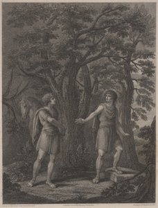 Illustration aus "Palamon und Arcite", Druck von Francesco Bartolozzi