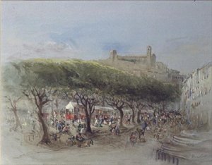 Der Markt, Cannes von Lady Honoria Cadogan