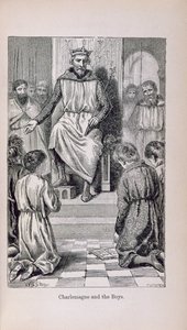 Karl der Große (742-814) und die Jungen, Illustration aus 