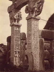 Säule des Nordtors von Westen, Sanchi